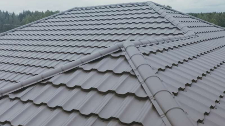 genteng metal pasir abu abu