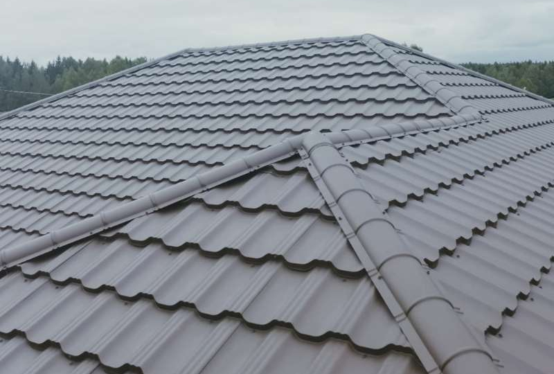 genteng metal pasir abu abu