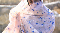 Print jilbab voal